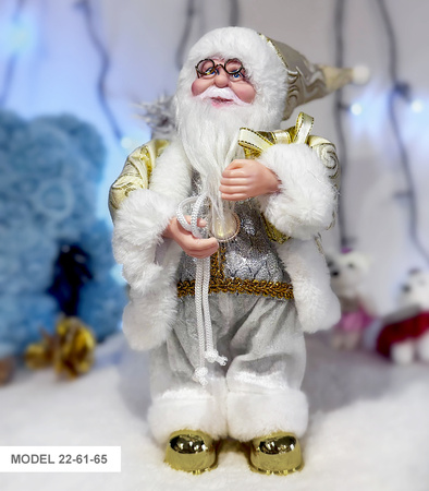 MIKOŁAJ TAŃCZĄCY GRAJĄCY ŚWIĄTECZNY FIGURKA LALKA OZDOBA ŚWIĄTECZNA DEKORACYJNA NA ŚWIĘTA