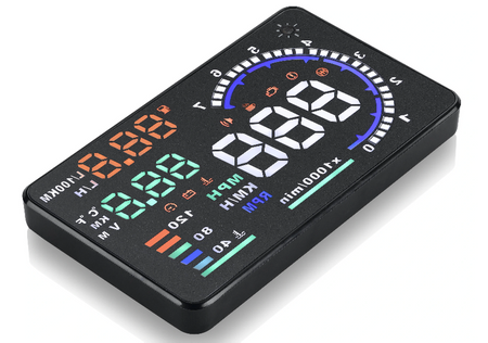 Wyświetlacz projektor LED LCD HUD OBD2 5.5 ZEGARY