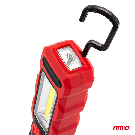 Lampa inspekcyjna z wbudowanym akumulatorem obracana 180° 1800 mAh AMIO-02171
