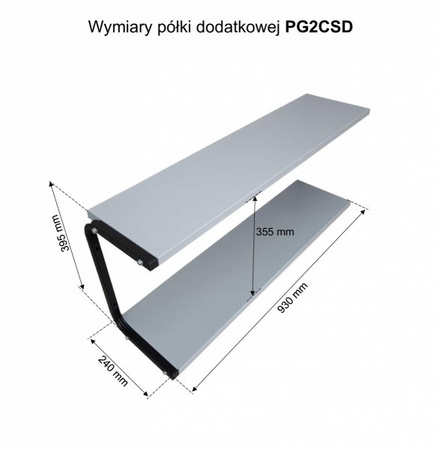 Półka dodatkowa PG2CSD