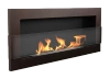 Biokominek wiszący z szybą 900x400 brąz