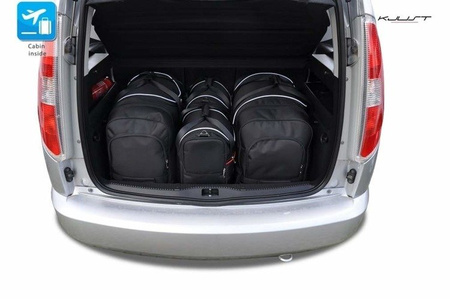 SKODA ROOMSTER 2006-2015 TORBY DO BAGAŻNIKA 4 SZT