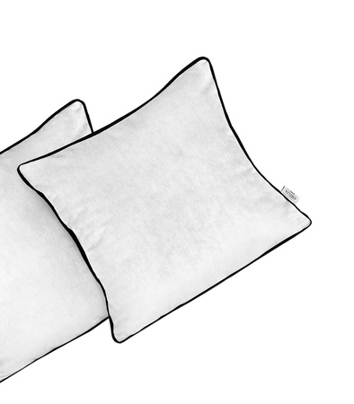 POSZEWKA DEKORACYJNA VELVET 1 SZT. 45 x 45 CM POKROWIEC NA PODUSZKĘ AKSAMITNY Z LAMÓWKĄ