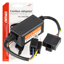 Rezystor CANBUS opornik do żarówek LED 3W 120? H4 AMIO-04127