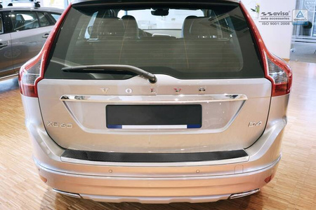 Nakładka na zderzak tylny do Volvo XC60 Carbon (czarny)