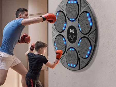 TABLICA BOKSERSKA INTELIGENTNA ŚCIENNA ELEKTONICZNA TRENAŻER MUZYKA BLUETOOTH LICZNIK REGULACJA GŁOŚNOŚCI DO TRENINGU ĆWICZEŃ BOKSU