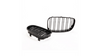 Grill sportowy podwójne żeberka Gloss Black  BMW 1 (E81, E87) Hatchback 1 (E88) Cabrio 1 (E82) Coupe Facelift 2007-2011