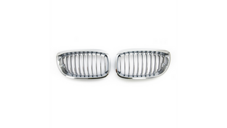 Grill sportowy pojedyncze żeberka All Chrome BMW 3 E46 Facelift 2003-2006
