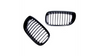 Grill sportowy pojedyncze żeberka Matt Black BMW 3 E46 Facelift 2003-2006
