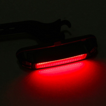 LAMPKA ROWEROWA LED TYŁ PRZÓD 100 LM 6 TRYBÓW ŁADOWANIE USB
