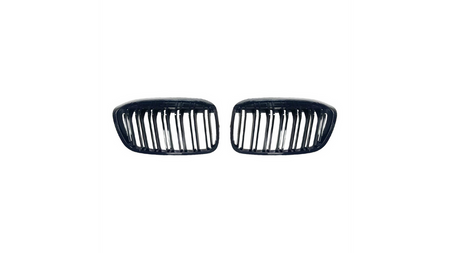 Grill sportowy podwójne żeberka Gloss Black BMW 2 F45 F46 LCI Facelift 2018-2021