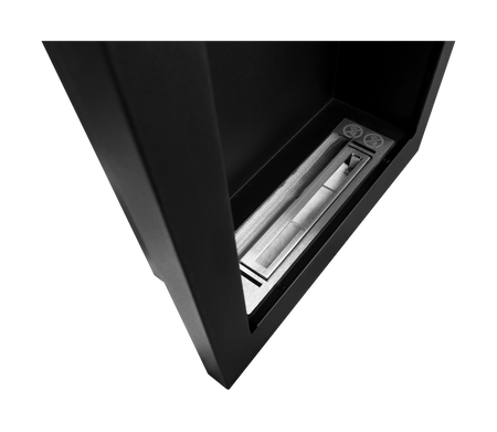 Biokominek wiszący Vertical czarny strukturalny mat