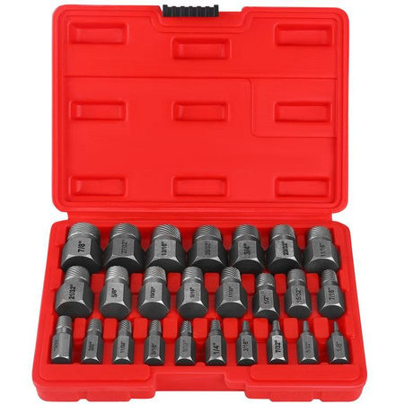 Wykrętaki do zerwanych śrub 25 elementów KD10077