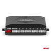 Czujniki parkowania cofania czarne wewnętrzne 16,5mm 8szt LED 3D AMIO-03196