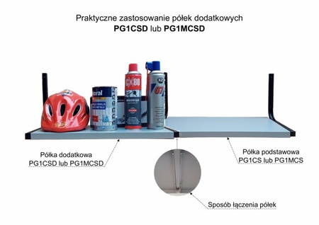 Półka garażowa dodatkowa PG1MCSD