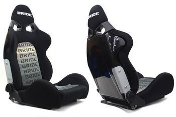 Fotel sportowy CUGA Welur Bride Black Grey