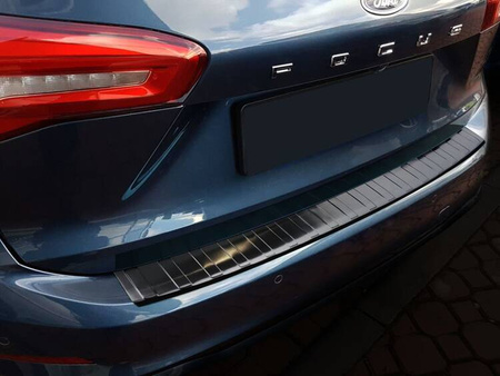 Nakładka na zderzak tylny do Ford Focus 4 Kombi (Czarna)