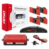 Zestaw czujników parkowania cofania LED 4 sensory czarne wewnętrzne 16,5 mm AMIO-02255