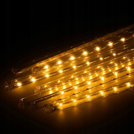 LAMPKI ZEWNĘTRZNE 288 LED METEORY 50CM SPADAJĄCY ŚNIEG SOPLE DESZCZ