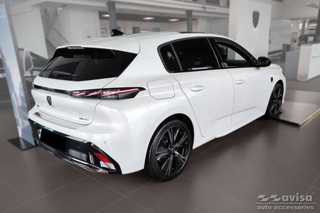 Nakładka na zderzak tylny do Peugeot 308 3 Hatchback (Stal)