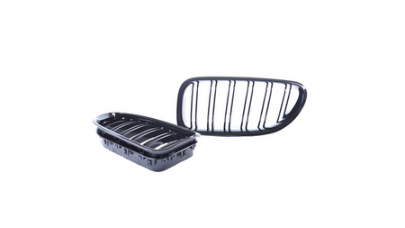 Grill sportowy podwójne żeberka Gloss Black  BMW 6 (F13) Coupe (F12) Cabrio (F06) Gran Coupe 2011-2018