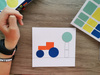 Zestaw z naklejkami geometrycznymi Apli Kids - Pojazdy