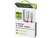 Kabel do ładowania i synchronizacji, 120 cm, USB > zespolone micro USB & Lightning, czerwony