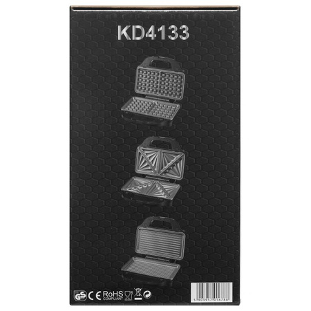 Opiekacz elektryczny z wymiennymi wkładami 1500W KD4133
