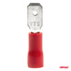 Konektory izolowane męskie płaskie 4.75mm 0.5-1.5mm2 10A 10 szt. AMIO-03065