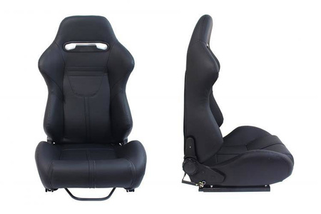 Fotel sportowy R-LOOK II Skóra Black