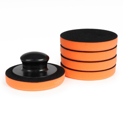 Zestaw gąbek do woskowania polerowania gąbki z uchwytem 125 mm 5 szt. AMIO-02903