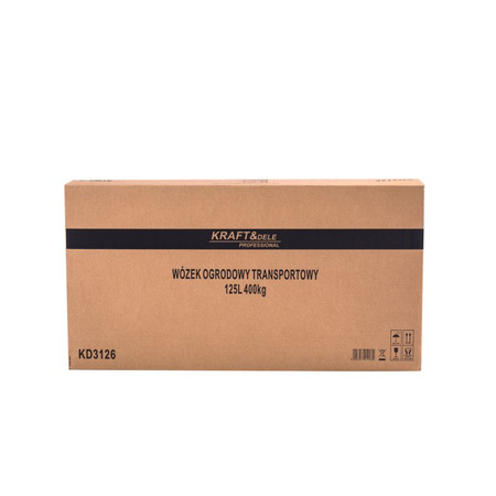 WÓZEK OGRODOWY TRANSPORTOWY 125L 400KG KD3126