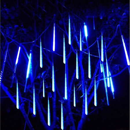 LAMPKI ZEWNĘTRZNE 192 LED METEORY 30CM SPADAJĄCY ŚNIEG SOPLE DESZCZ