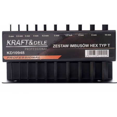 Zestaw 10 imbusów na stojaku KD10948