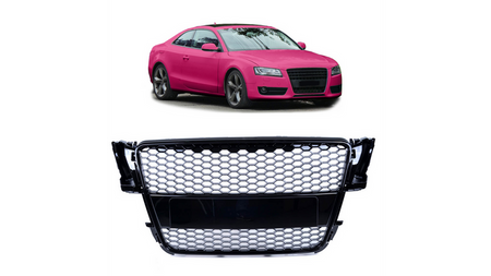 Grill sportowy Gloss Black AUDI A5 przed liftem 2007-2011