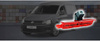 Kamera COFANIA do VW Caddy 2003-2015 światlo STOP