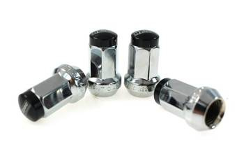 Nakrętki M12x1.5 Stal 30mm D1Spec Orginal Silver/Black Stożek