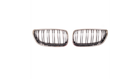 Grill sportowy podwójne żeberka Chrome & Black BMW 3 E92 E93 przed liftem 2005-2010