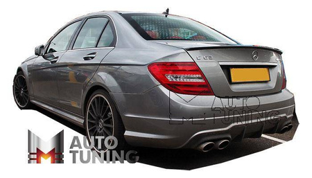 Dyfuzor powietrza tylnego zderzaka Mercedes W204 AMG Look duet Dyfuzor powietrza tylnego zderzaka Mercedes W204 AMG Look duet 