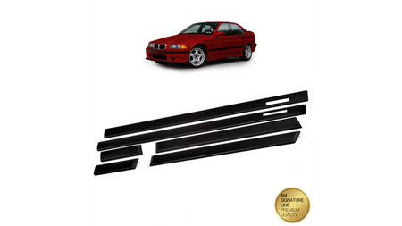 Listwy boczne czarne zestaw 6 sztuk  BMW 3 (E36) Sedan Touring 1990-1998