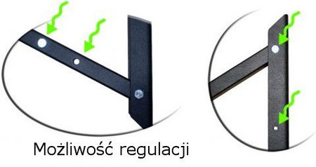Wieszak ścienny półka na opony S4 do garażu