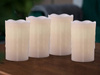 ŚWIECZKI LED ZESTAW 4 SZTUKI 12,5 CM EFEKT WOSKU DRIP WAX ZASILANIE BATERIA