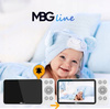 Bezprzewodowa Obrotowa Niania Elektroniczna FHD WIFI Kamera TUYA LCD ZOOM