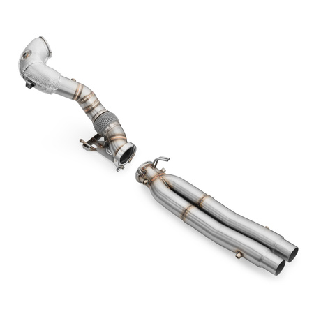 Downpipe AUDI RS3 8Y 2.5 TFSI z osłoną termiczną i katalizatorami