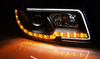 Lampy Reflektory Audi A4 B6 00-04 Led Tube Black