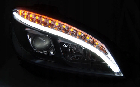 Lampy Mercedes W204 C-klasa 07-10 Black Led