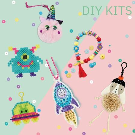 Zestaw do robienia diamentowych breloczków DIY Apli Kids - Planeta Serce