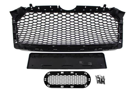 GRILL AUDI A4 B9 RS-STYLE SATIN BLACK (2016+) PDC