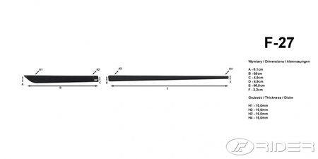 Hyundai i20 FL listwy boczne