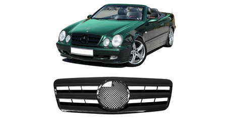 Grill sportowy Gloss Black MERCEDES CLK C208 A208 1997-2002